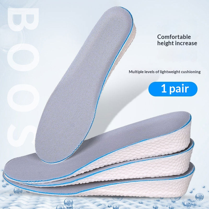 Hauteur Augmenter les semelles intérieures pour les hommes Coussin complet avec la base dure Pas d'effondrement