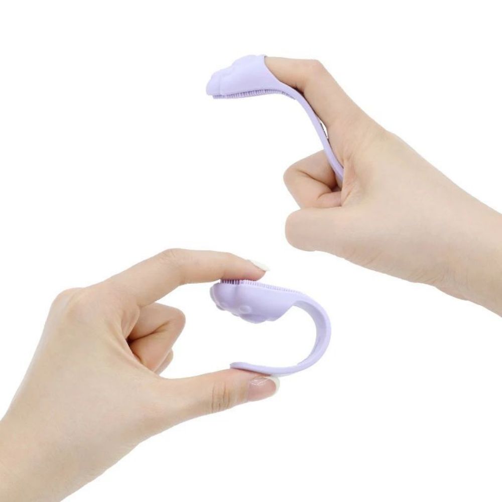 Brosse à dents en silicone pour animaux de compagnie