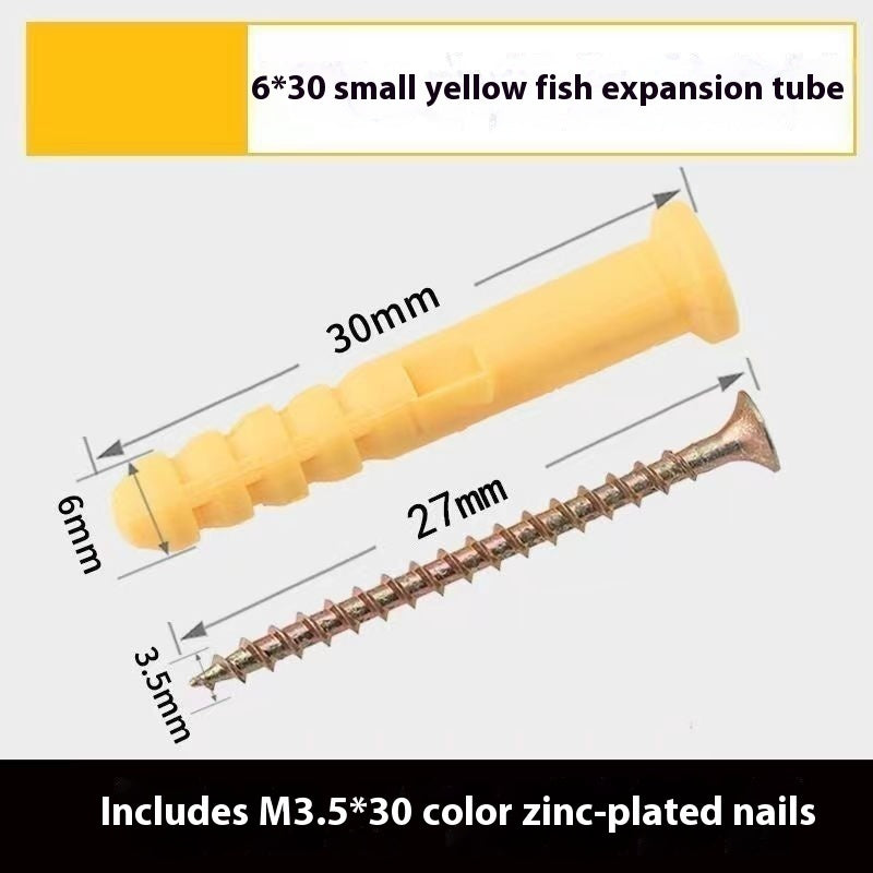 Little Yellow Croaker Tube d'expansion en plastique Bolts Nylon