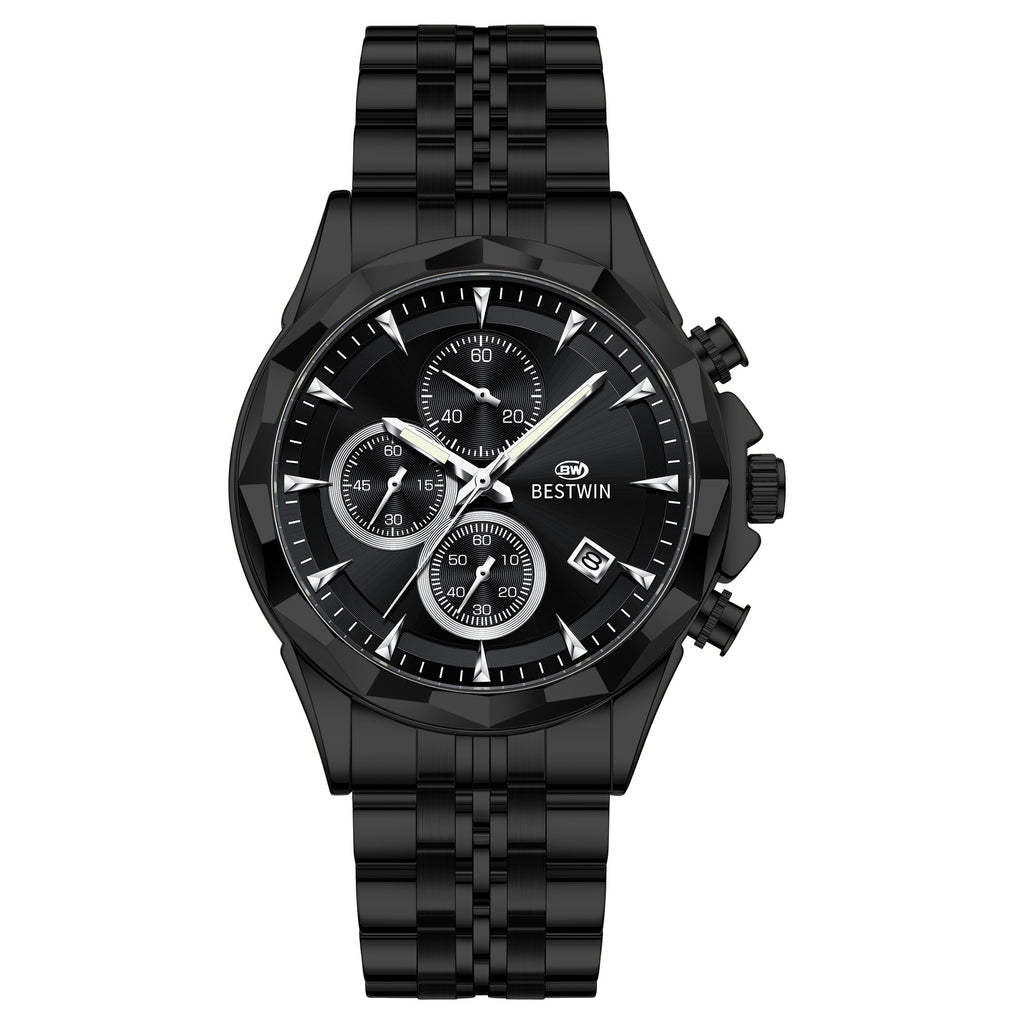 Homme Lumineux Montre personnalisée à six mains Élégante et accrocheuse