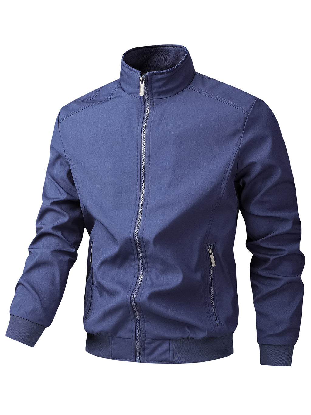 Homme Casual Sporty Loose-fitting Stand-collar Veste respirante