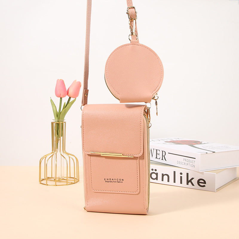Multi-compartiment Crossbody Mini Coin Purse