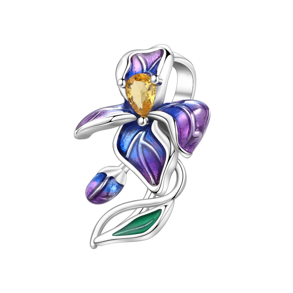 Lily de la vallée Iris et la fleur spinning bricolage bracelet pendentif accessoires