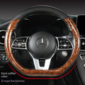 Crystal wood steering wheel trim