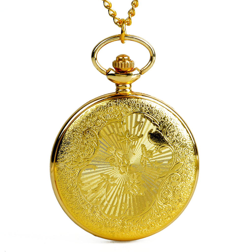 Grande montre de poche de train d'or