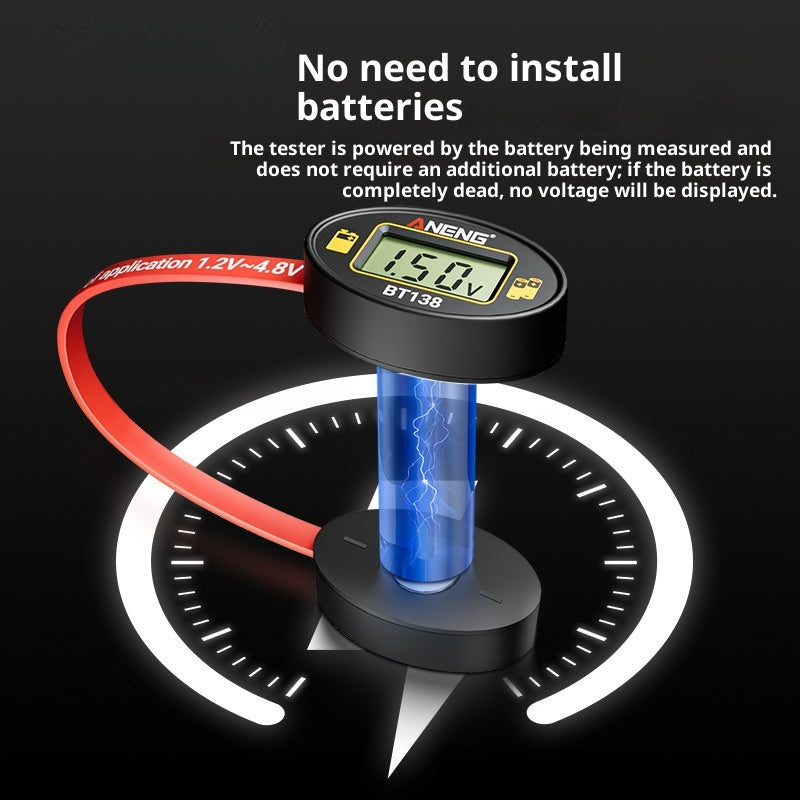Détecteur de batterie d'affichage numérique petit portable