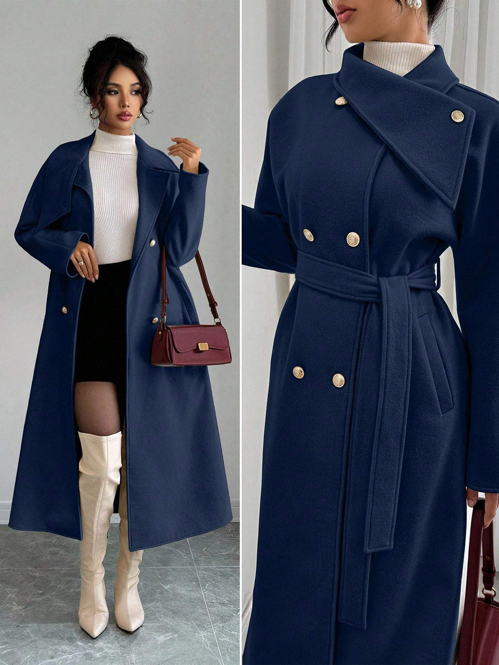 Elegant Autumn Winter Warm Wool Coat