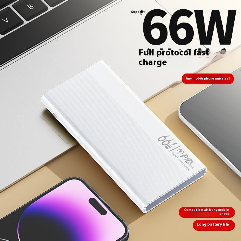 Puissance mobile de grande capacité PD66w charge rapide Légèreté universelle