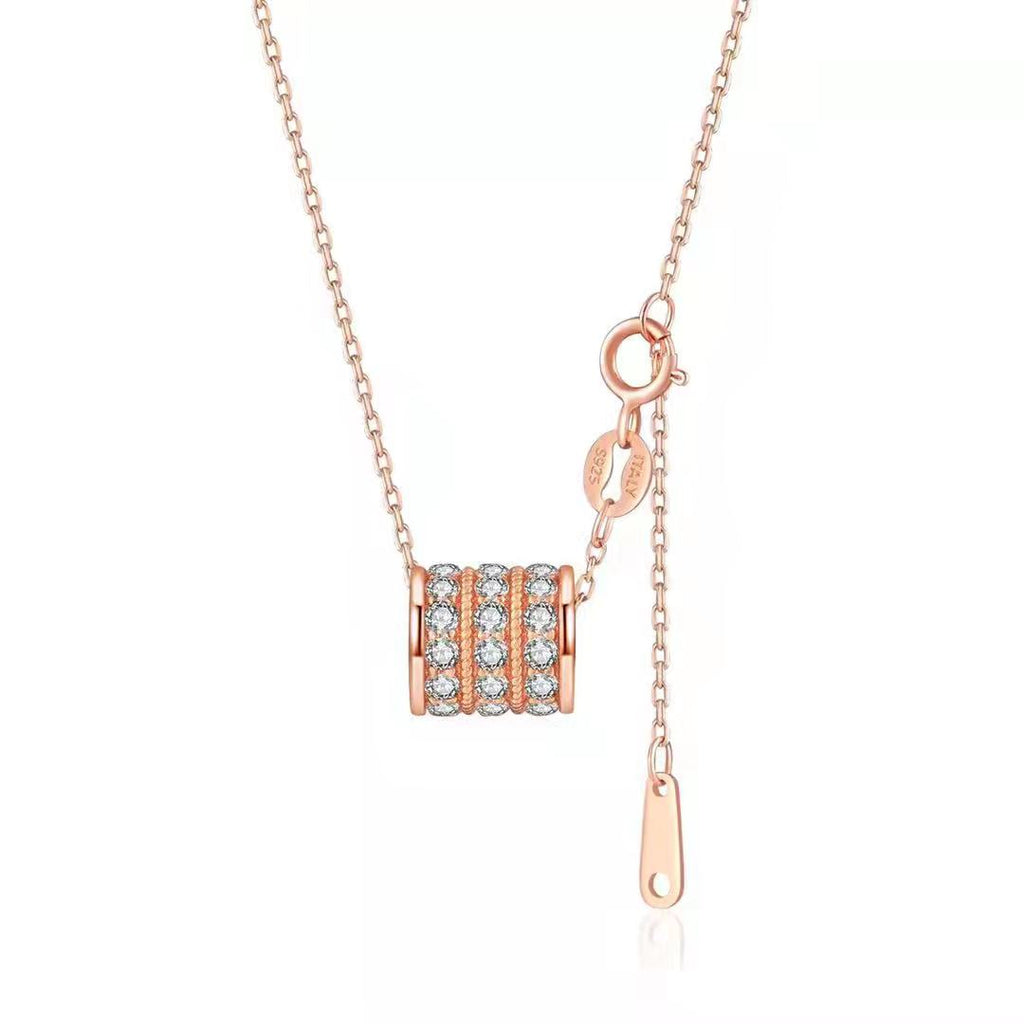 S925 Collier pendentif en acier inoxydable