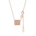 S925 Collier pendentif en acier inoxydable