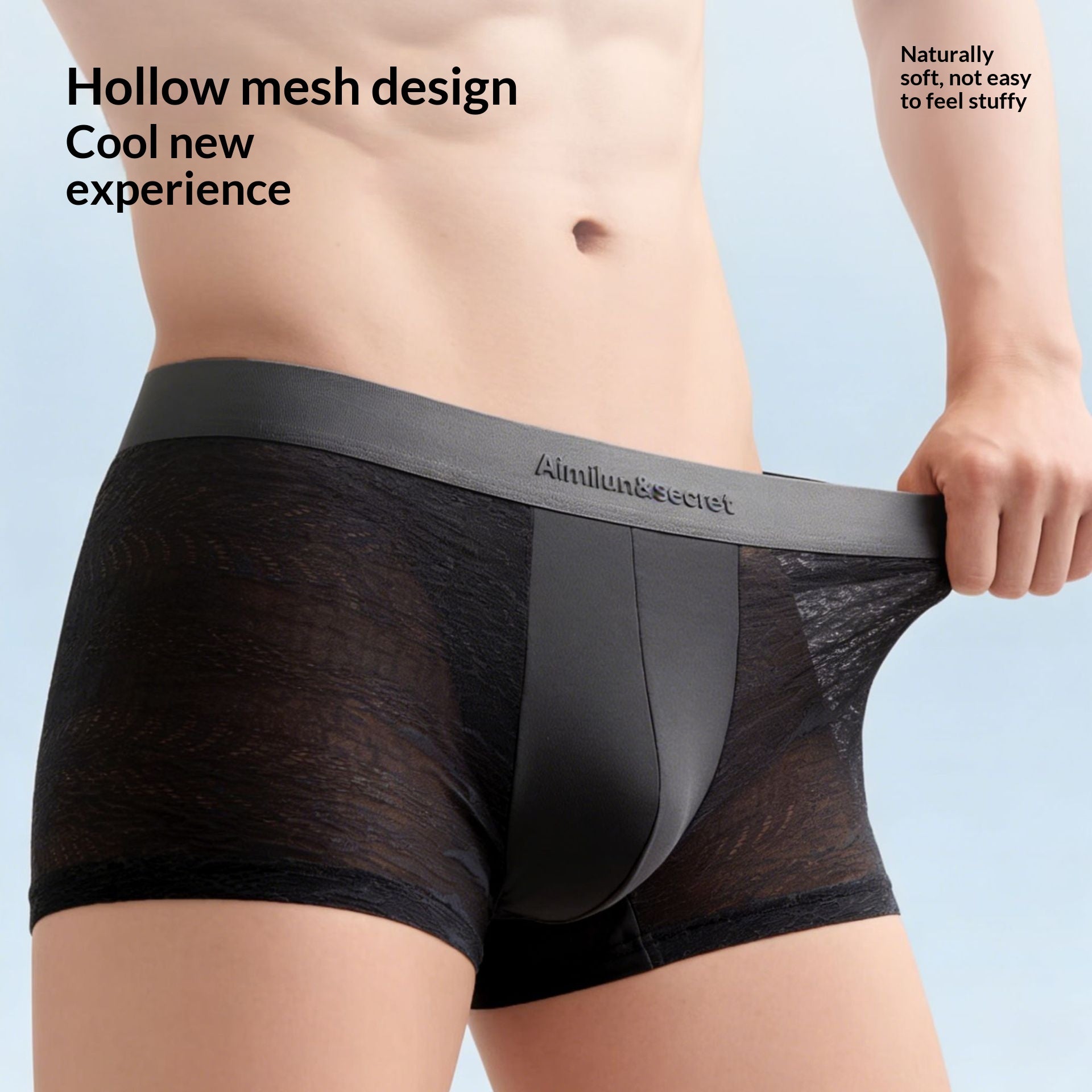 Sous-vêtements pour hommes en silex de glace