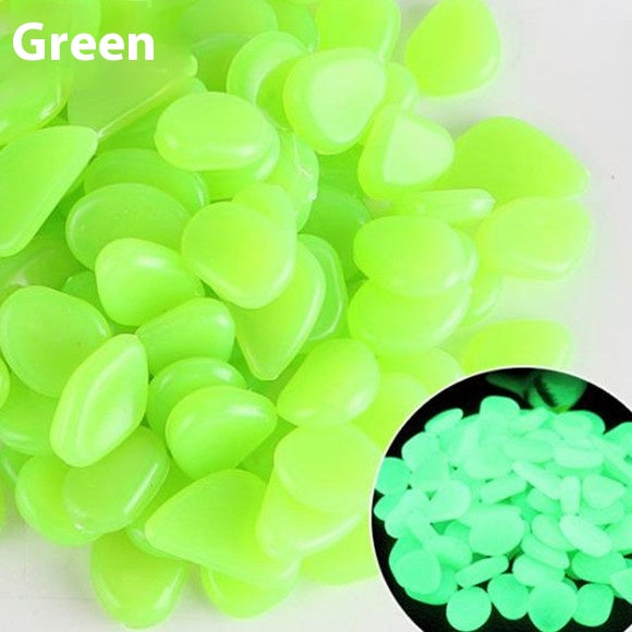 Pierres lumineuses Aquarium fluorescent Pebbles Fish Tank Jardin Pierres lumineuses
