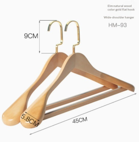 Habillement sans couture Maison Magasin Hanger Vêtements Hanger en bois massif