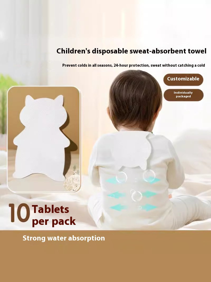 Serviette jetable pour enfants Sweat-isolation foulard mouchoir