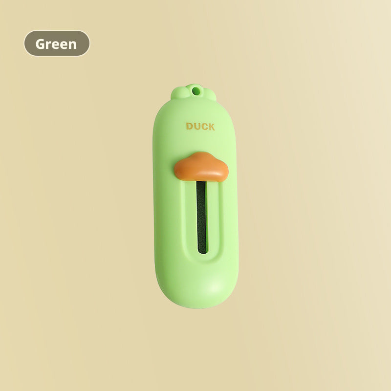 Couteau de déballage express-Petit Duck-Green-ABS-1