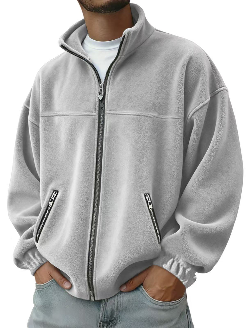 Veste à capuche à capuche à capuche à fermeture éclair