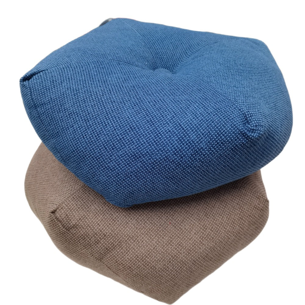 Coussin de sol de lin carré look