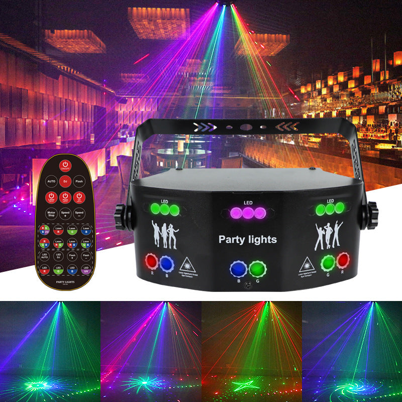 Lumières multicolores KTV Atmosphère Lumières Voix rotative