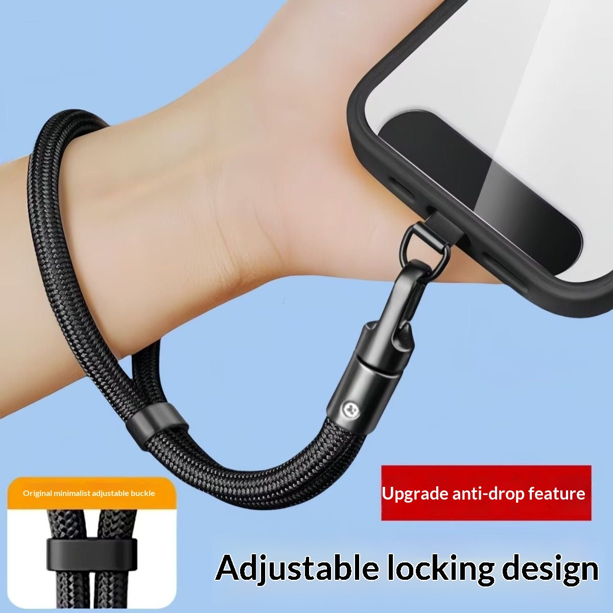 Clip rotatif portable réglable Wrist Lanyard