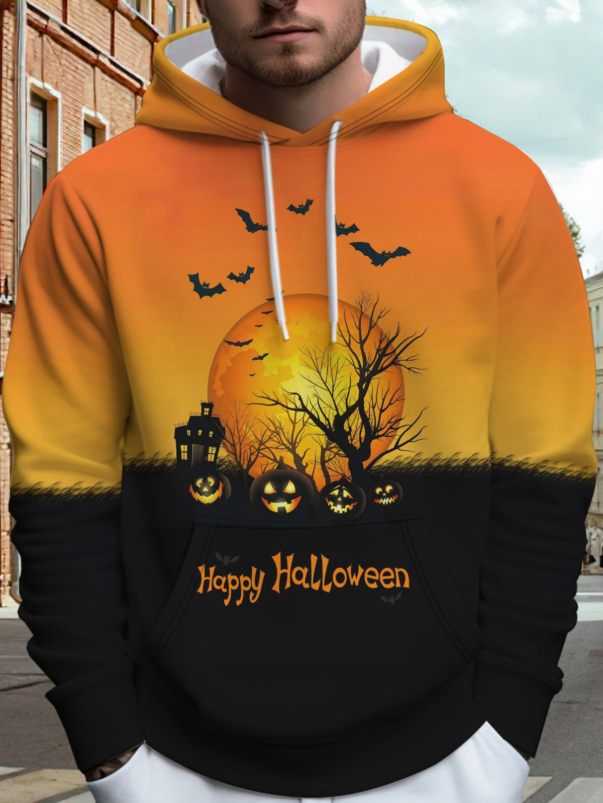 Halloween Mode Hommes Crâne Hoodie