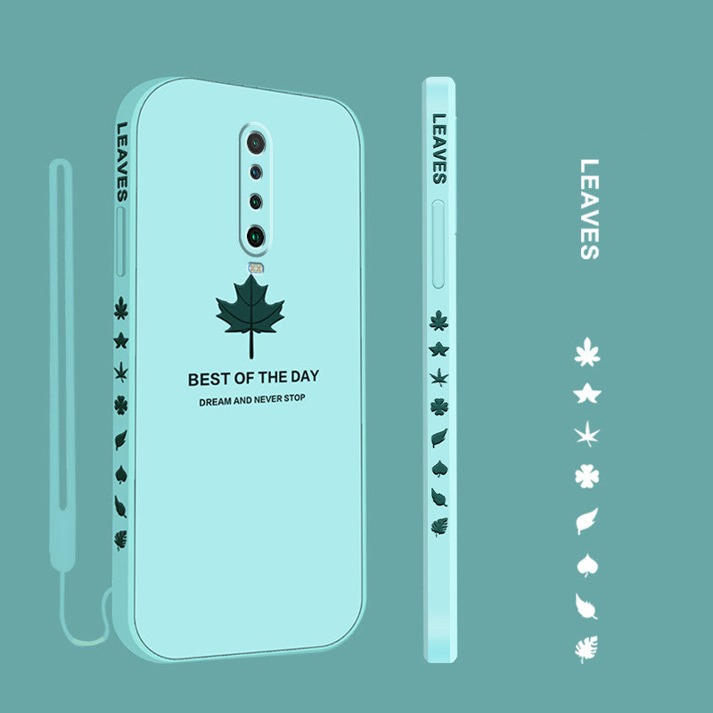 Personnalité et créativité Lanyard à coquilles de feuille d'érable ultra-mince givré