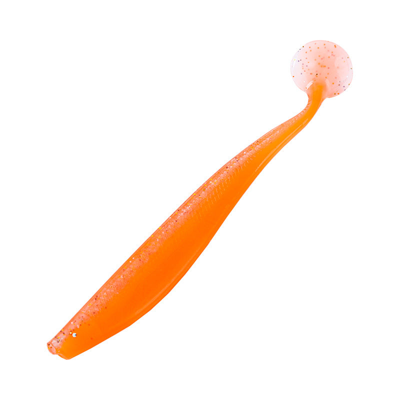 T-tail bicolore Bionic doux Lure avec l'odeur de poisson
