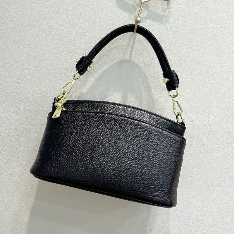 Sac à main pour femmes Sac à épaule en cuir plein grain