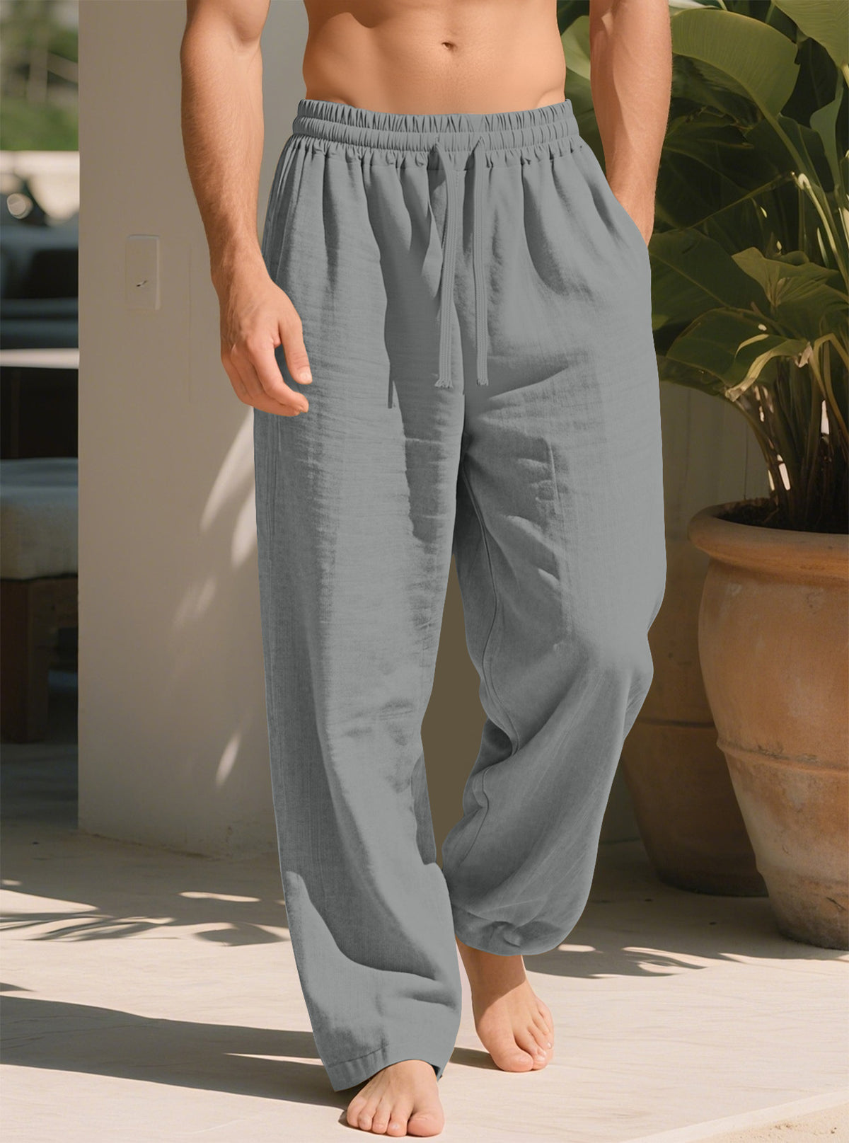 Loose Straight Casual Plus Taille Respirant Pantalons à séchage rapide