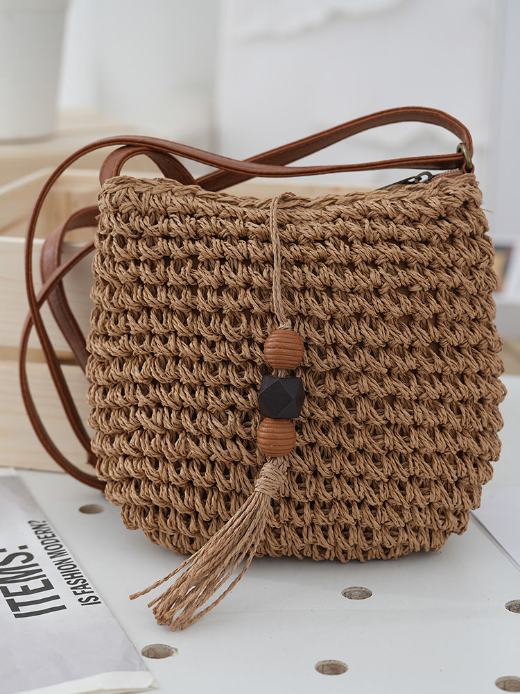 Sac à bandoulière de plage fait main pour femmes dans un style ethnique