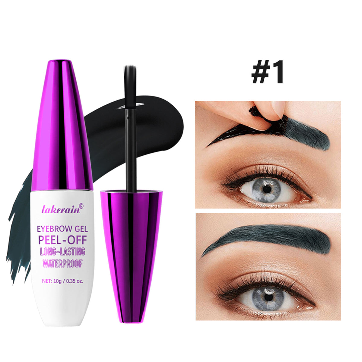 Imperméable et résistant à la sueur Facile à colorier et à tirer la crème des sourcils
