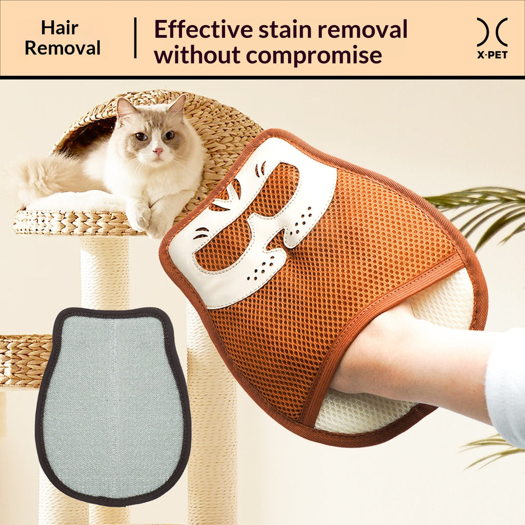 Gants d'enlèvement de cheveux statiques pour animaux de compagnie