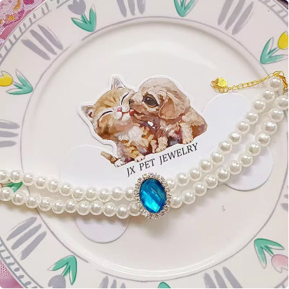 Cat Pet Bijoux eau pendentif collier de lapin