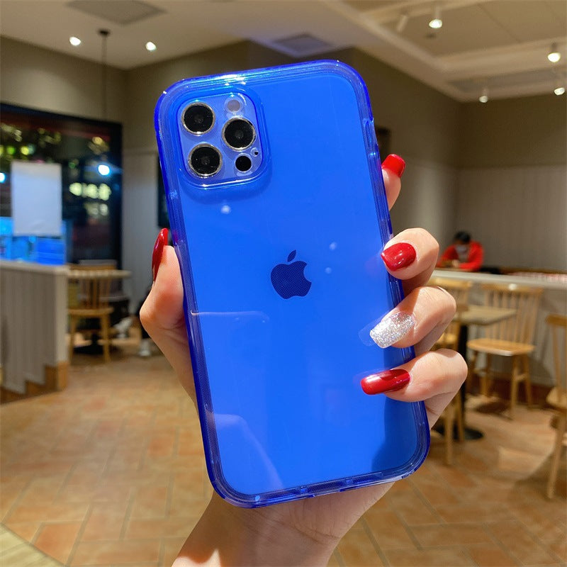 Transparent TPU 2-en-un PC Frame Phone Case