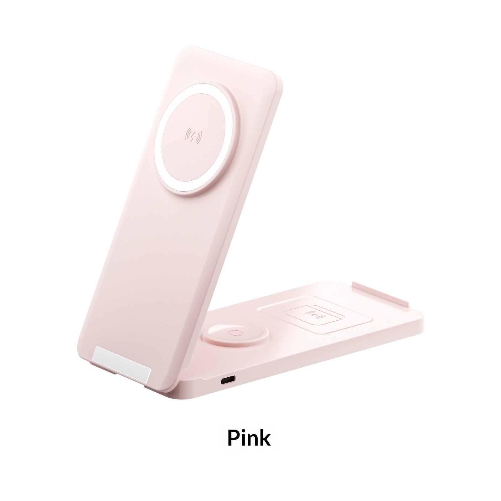 Support vertical portable multifonction pliable avec charge magnétique sans fil