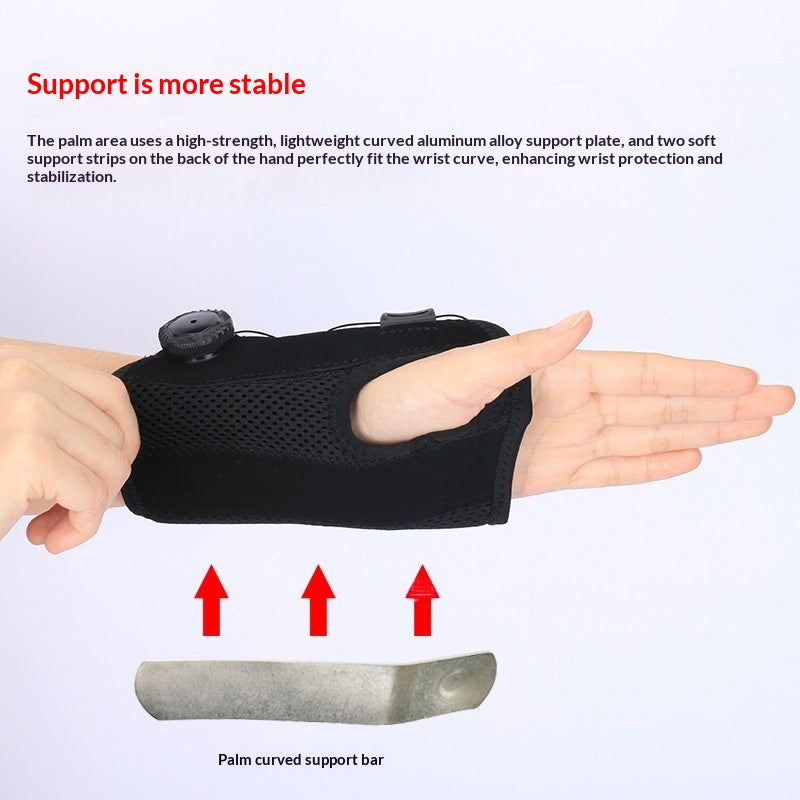 Stabilisateur de compression de joint de poignet avec attelle en aluminium
