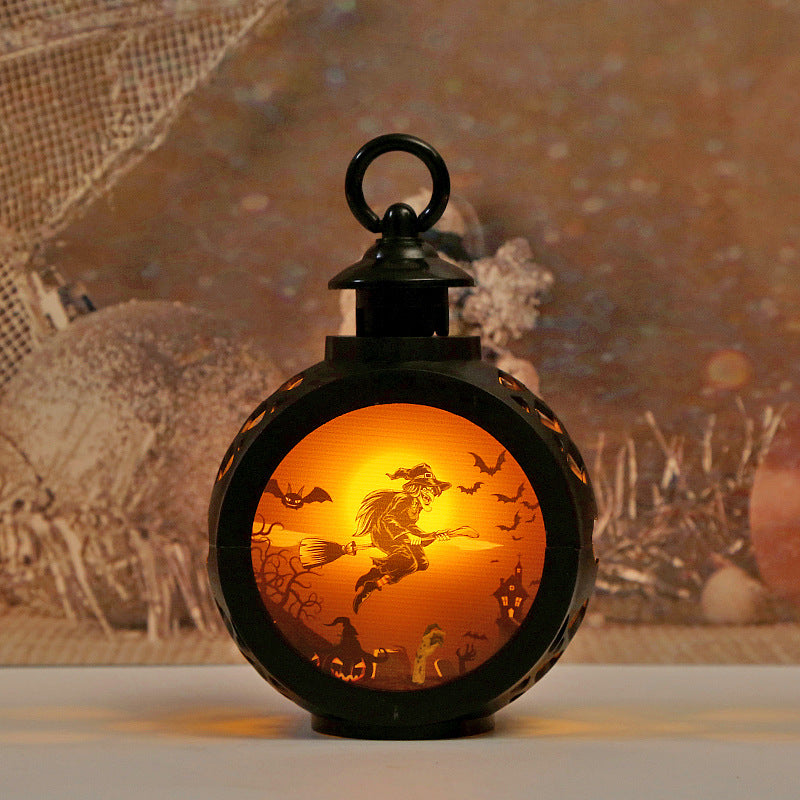 Lanterne d'Halloween Lanterne de jardin d'enfants Lanterne portable Horreur de l'atmosphère Decor