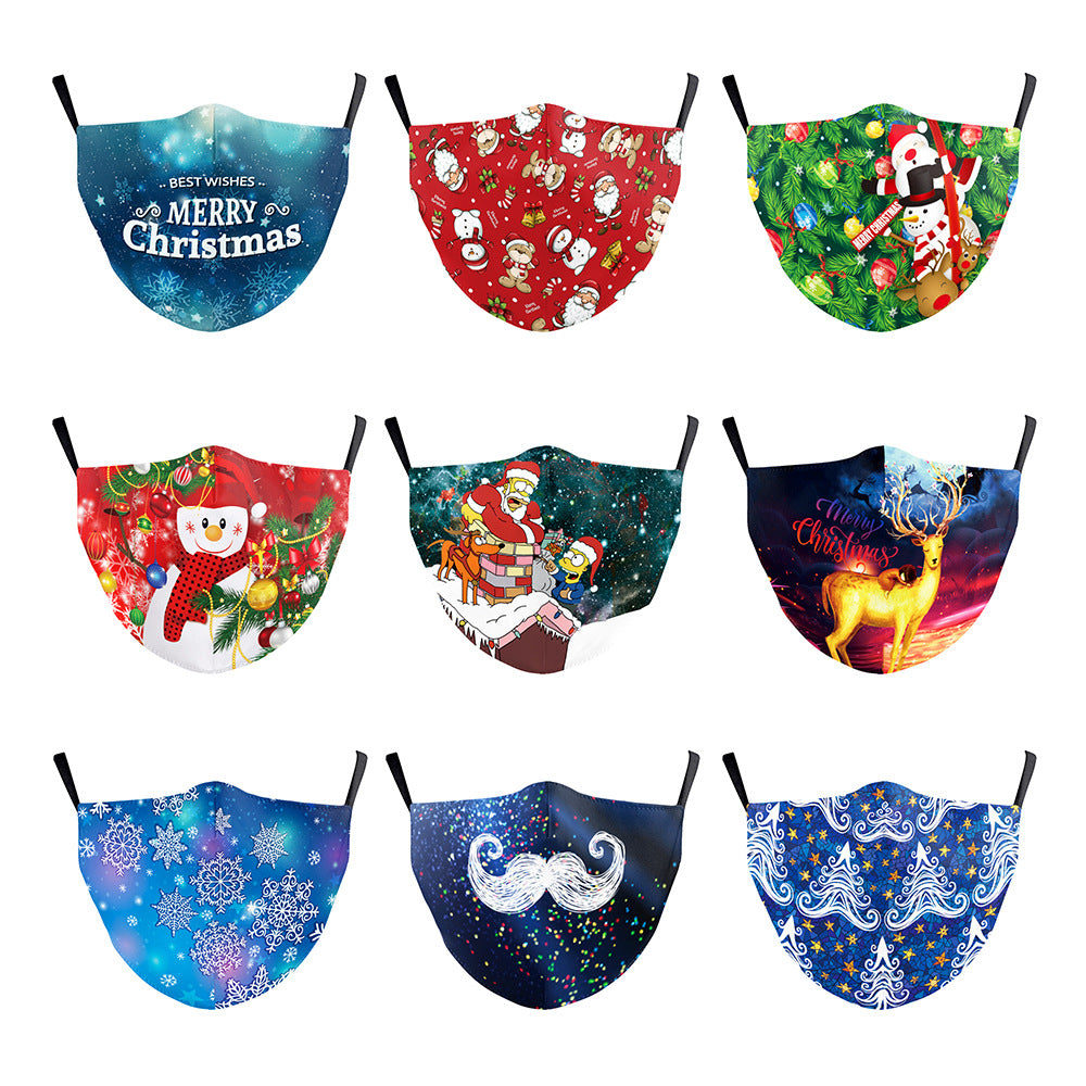 Masque d'impression numérique Starry Sky de Noël