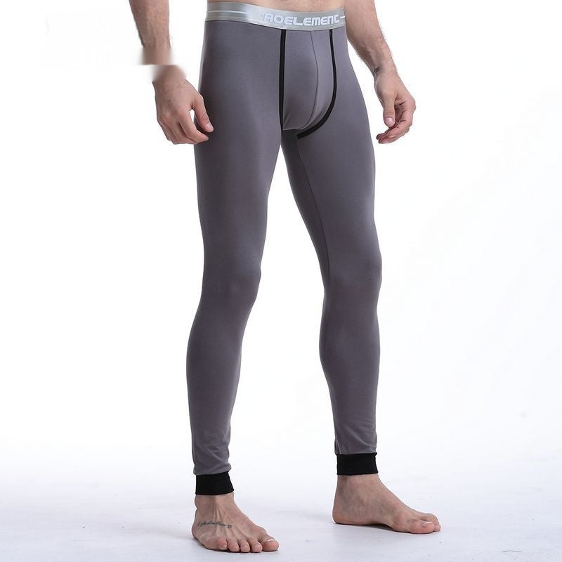 Cotton Slim-fit Leggings thermiques de taille moyenne