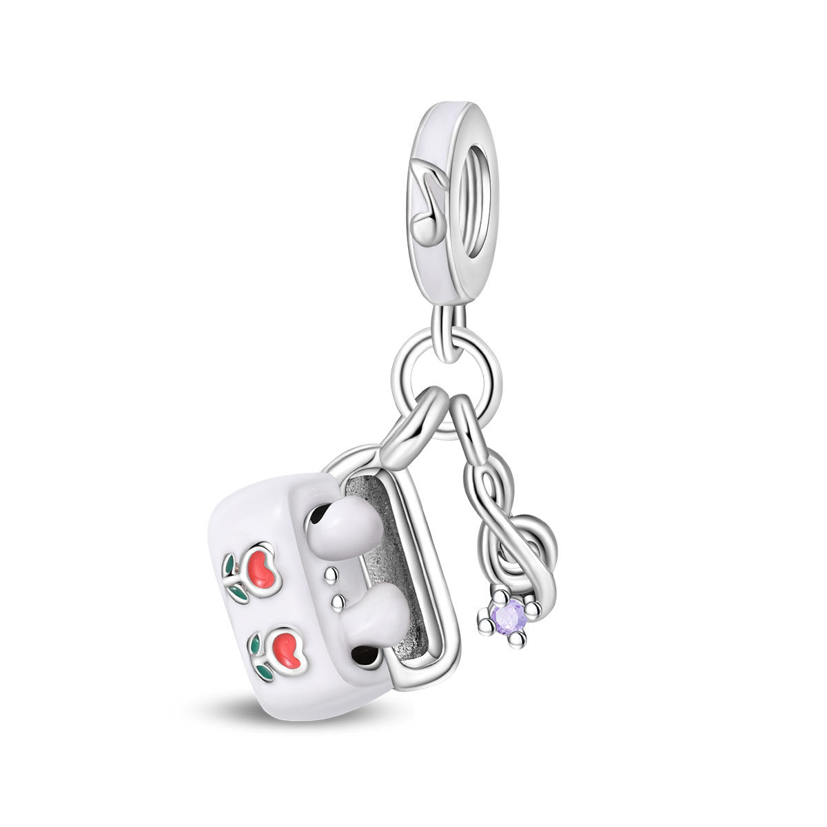 Pendentif romantique et bracelet perlé