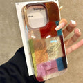 Étui de téléphone en Plaid carré coloré