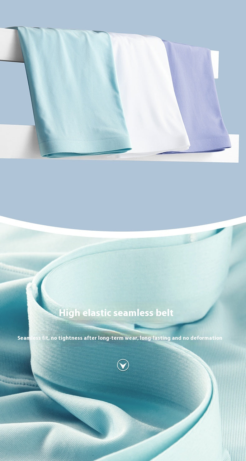 Ice Silk Bullet Separation Sous-vêtements pour hommes Boxers mince respirant Sexy Quatre-corner Short