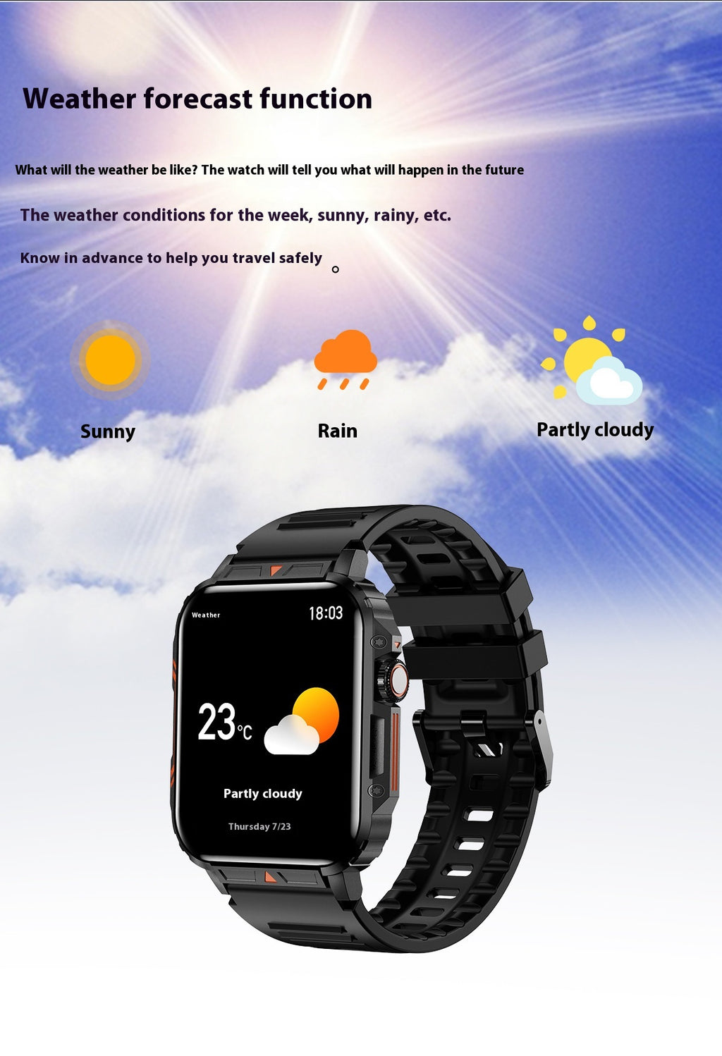 Smart Wireless Call Sport Step Computing Watch