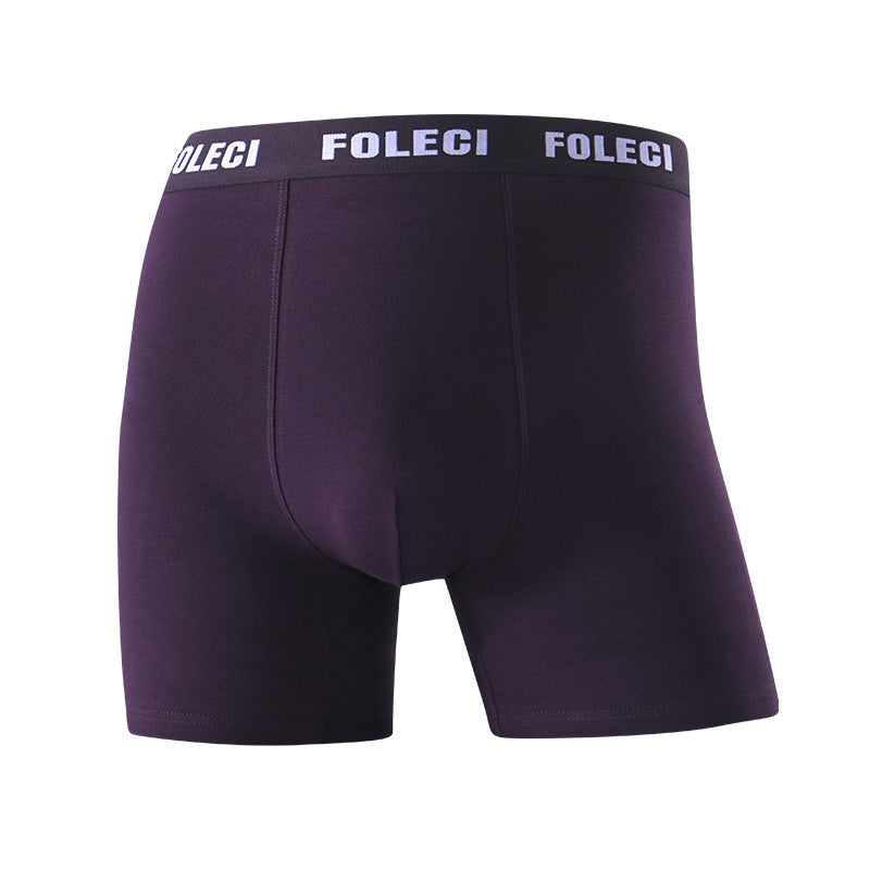 Sous-vêtements de sport allongés Hommes Anti-vêtement Jambe Quatre coins