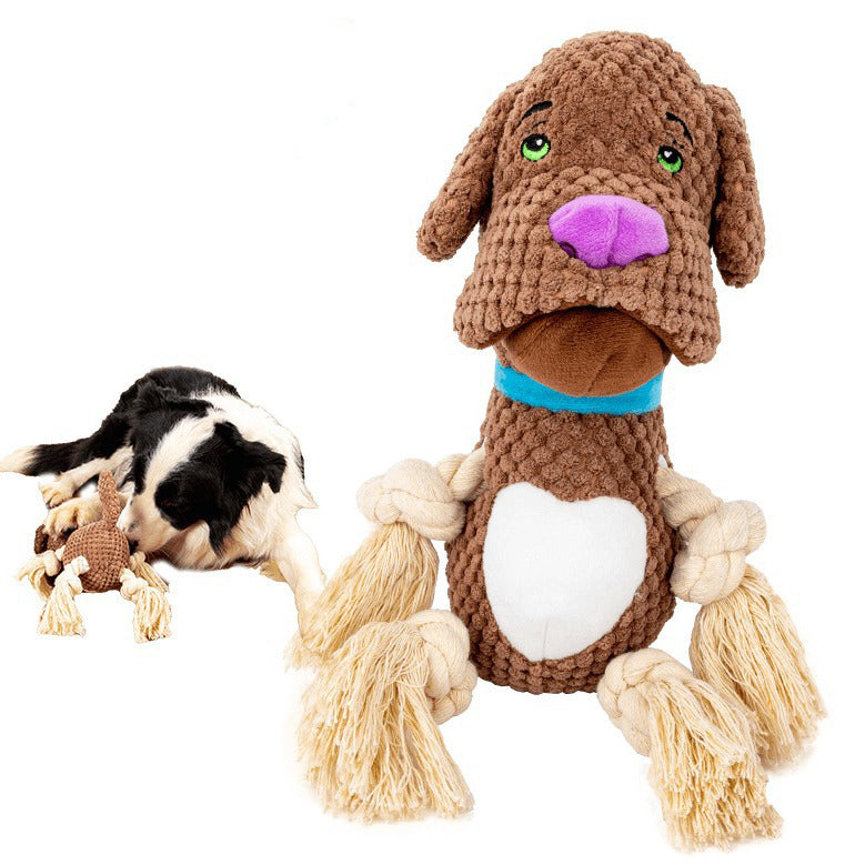 Type de coquille de peluche de chien contenant du papier son Bb appelé jouet de molar résistant aux piqûres Intera