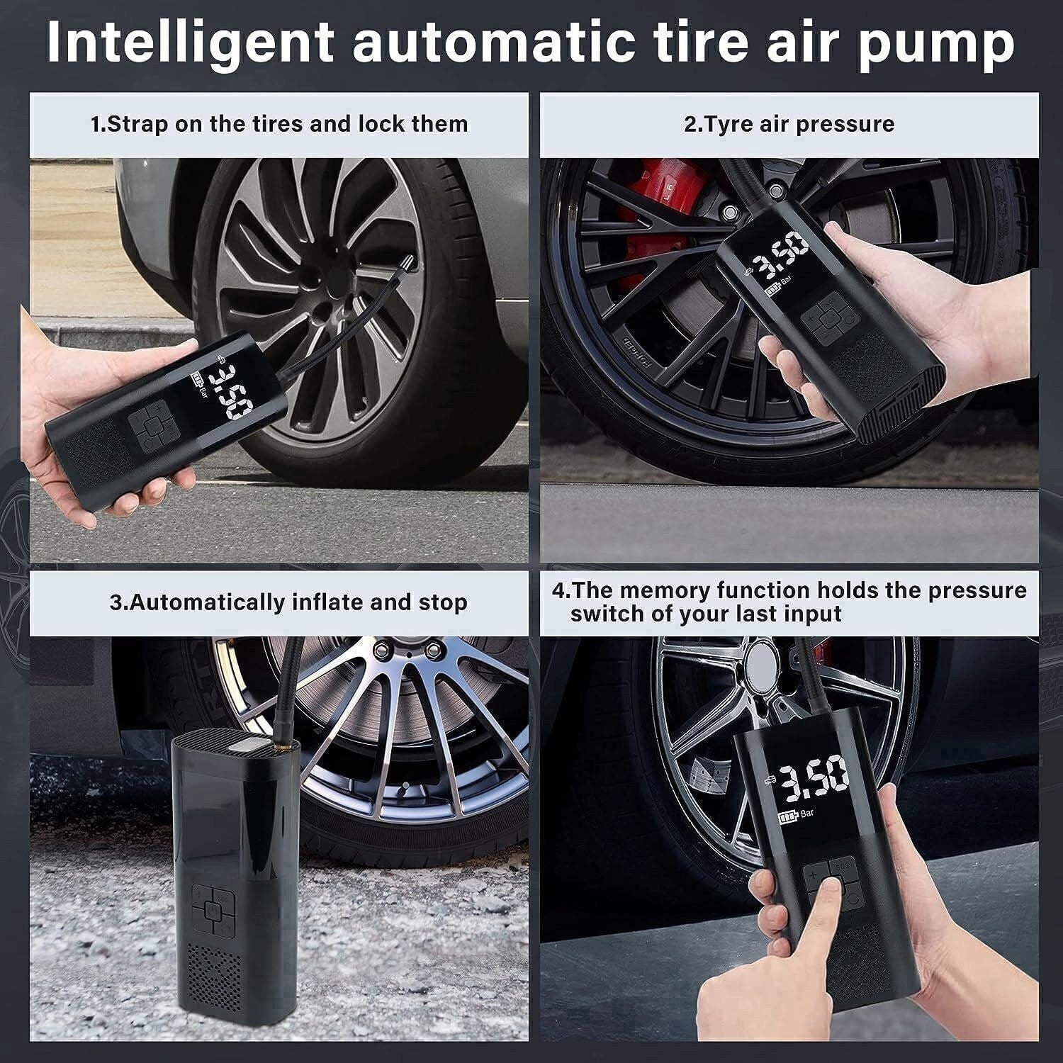 Compresseur d'air portable pour motos