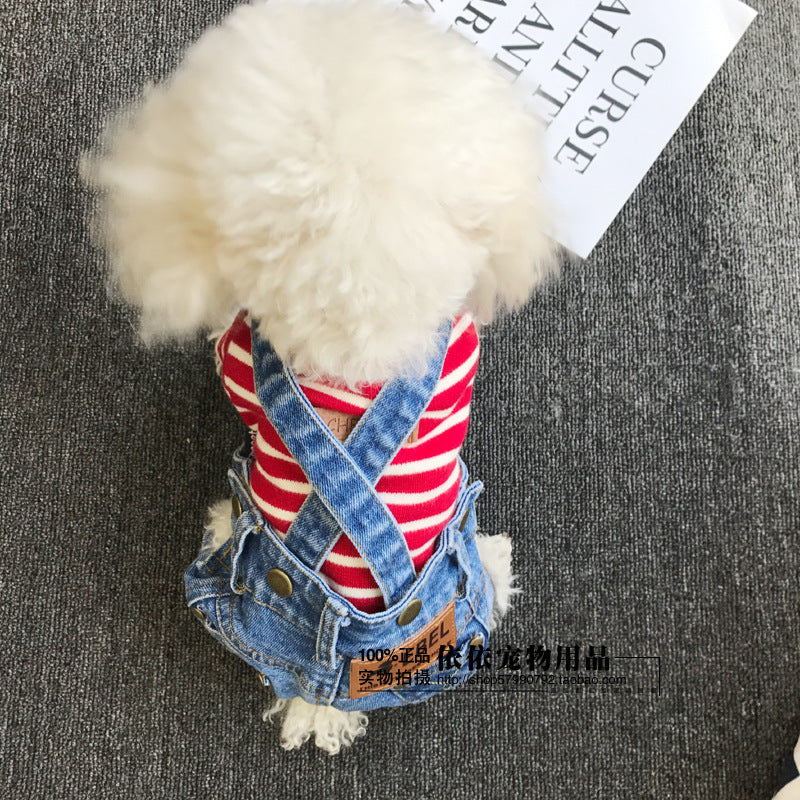 Pantalons de denim pour animaux de compagnie tout-match