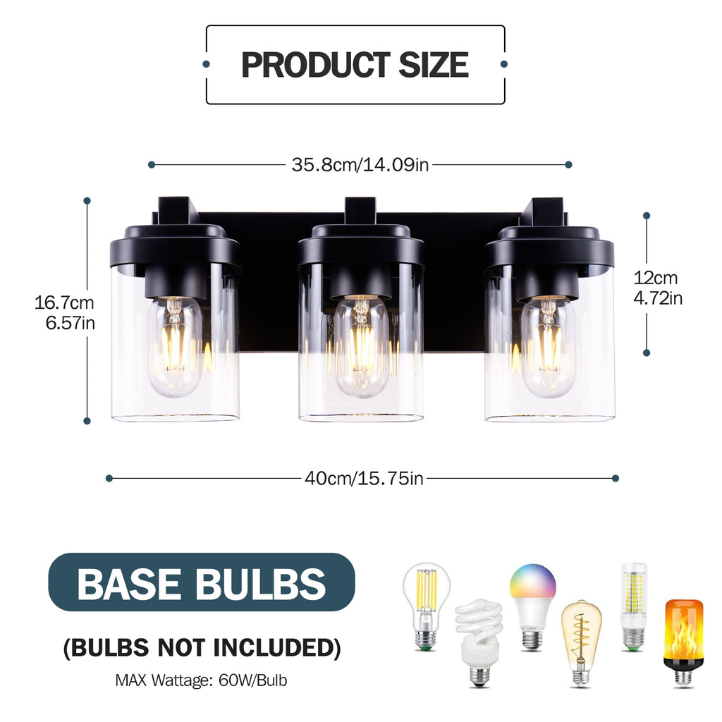 3-Light Bathroom Vanity Light