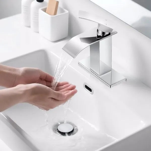 Robinet de toilette à poignée unique Robinet de lavoir en acier inoxydable Trou unique-TP
