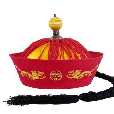 Danse noire Table Performance Chapeau Empereur Qianlong Chapeau