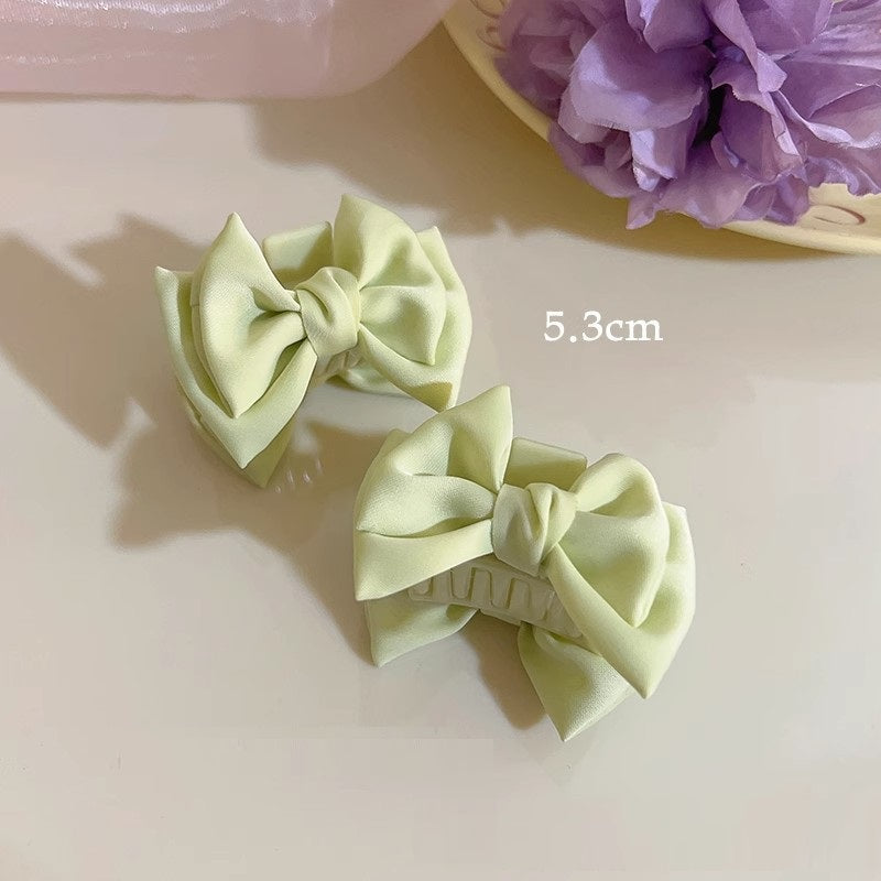 Sweet Satin Bow Accessoires de cheveux Grip petite taille